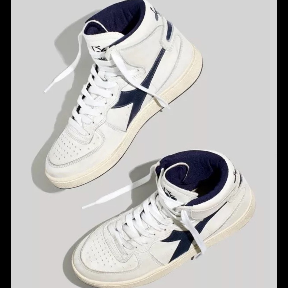 Madewell X Diadora® Mi Basket Row Cut Sneakers Size 8 M